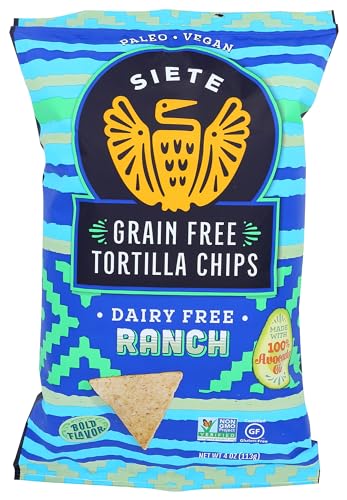 Image 6 of Ranch / 4 Ounce (Pack of 1) for the product Siete Tortilla Chips