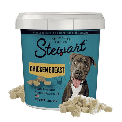 Stewart Single Ingredient Freeze Dried Dog Treats Chicken Breast,  11.5 Ounces by Stewart