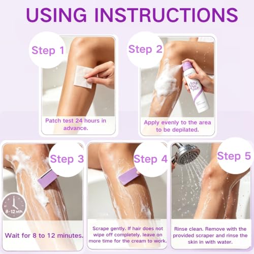 Image 5 of PHOFAY Cloud Sense Hair Removal Spray for Women & Men (2PC, Depilatory Cream)