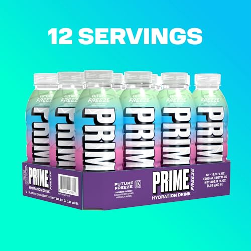Image 6 of PRIME Hydration FUTURE FREEZE, Sports Drinks with Coconut Water, Electrolyte Enhanced to Replenish Fluids, Zero Added Sugar, B Vitamins, Antioxidants, Made with Natural Flavors, 16.9 Fl Oz 12 Pack