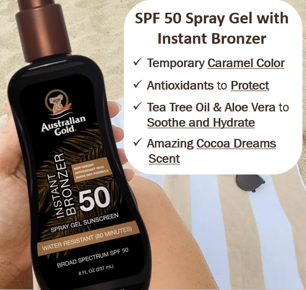 Image 2 of Australian Gold Spray Gel Sunscreen SPF 50 Broad Spectrum