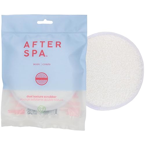 Image 2 of 1 Count (Pack of 1) for the product AFTERSPA Afterspa Bath & Shower Round Dual Texture Scrubber 6 count (Pack of 6)