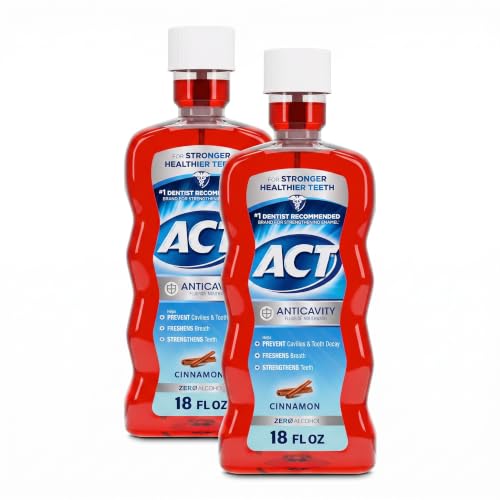 Image 4 of Cinnamon / 18 Fl Oz (Pack of 2) for the product ACT Anticavity Fluoride Mouthwash