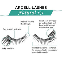 Thumbnail for Image 5 of Ardell Natural False Eyelashes 131 Black - Soft & Wispy Volume Strip Lashes, 4 Pack