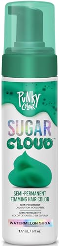 Image 2 of Watermelon Suga / 6 Fl Oz (Pack of 1) for the product Punky Colour Sugar Cloud Semi Permanent Foaming Hair Color