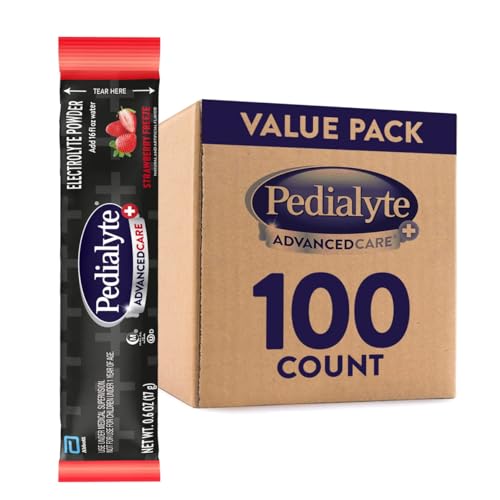 Image 11 of Strawberry / 100 Count for the product Pedialyte AdvancedCare Plus Electrolyte Powder Packets