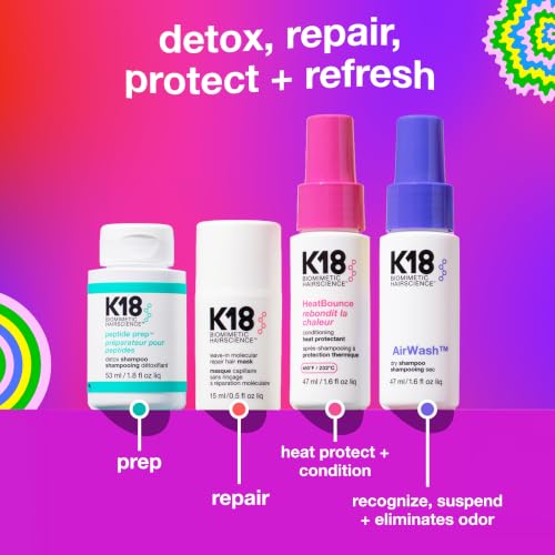 Image 2 of K18 Mini Hair Kit: Detox Shampoo, Repair Mask, Heat Protectant, Dry Shampoo