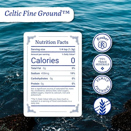 Image 4 of Celtic Sea Salt Fine Ground, Unrefined Mineral Salt for Cooking, 1 lb