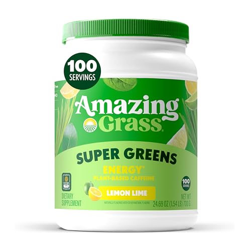 Image 1 of Default Title for the product Amazing Grass Energy Green Superfood Powder, 24.7 oz, 100 Servings