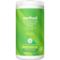 Thumbnail for Image 1 of 70 Count (Pack of 1) for the product Method Lime & Sea Salt All Purpose Cleaning Wipes, 70 CT