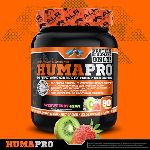 Image 3 of ALR Industries Humapro Vegan EAA Formula Strawberry Kiwi 90 Servings
