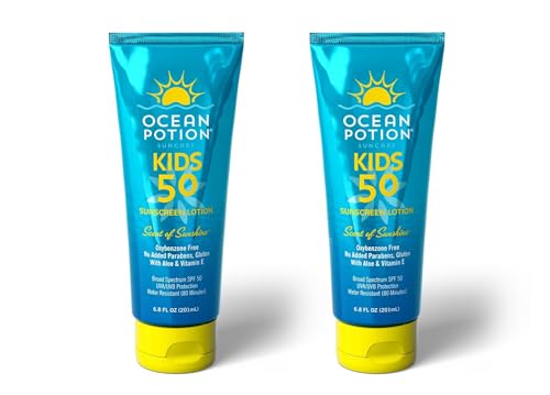 Image 2 of 6.8 Fl Oz (Pack of 2) for the product Ocean Potion Kids Sunscreen SPF 50 Broad Spectrum UVA/UVB Protection 6.8 oz