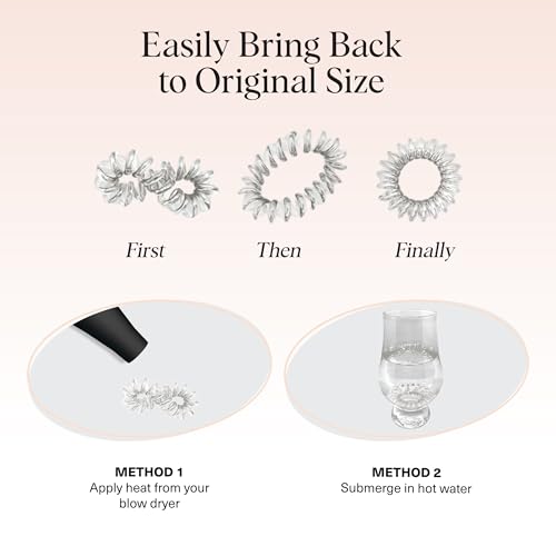 Image 10 of Kitsch Spiral Hair Ties for Women