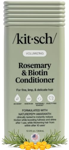 Image 1 of 12.3 Fl Oz (Pack of 1) for the product Kitsch Rosemary & Biotin Conditioner for Hair Growth – Made in USA, 12.3 oz