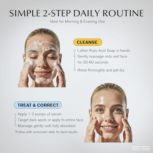 Image 4 of EnaSkin Dark Spot Corrector Set, Serum & Kojic Acid Soap for Body & Face