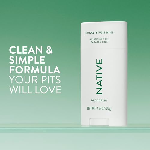 Image 2 of Native Deodorant Contains Naturally Derived Ingredients, 72 Hour Odor Control, Deodorant for Women and Men, Aluminum Free, Eucalyptus & Mint 2.65oz