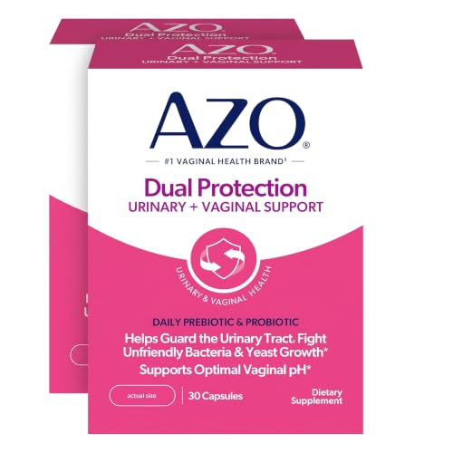 Image 2 of 30 Count (Pack of 2) / Dual Protection for the product AZO Dual Protection Urinary + Vaginal Women Probiotics & Prebiotics 30 Ct