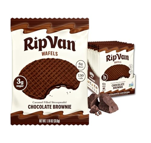 Image 1 of Default Title for the product Rip Van Wafels Chocolate Brownie Stroopwafels - 1.16 Ounce (Pack of 12)