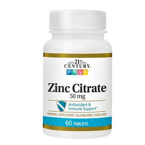 21st Century Zinc Citrate 60 Tabs