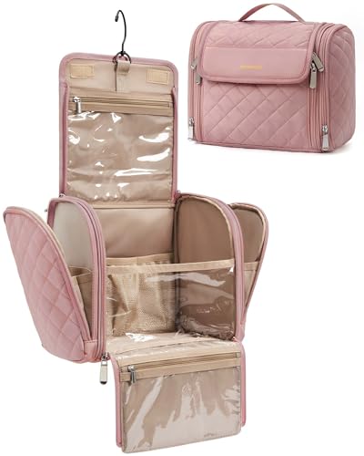 Image 4 of Dark Pink / Large for the product BAGSMART Hanging Travel Toiletry Bag