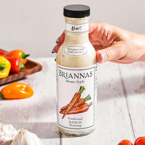Image 4 of BRIANNAS Home Style Classic Traditional Ranch Dressing 12 oz. Bottles - 6 Pack