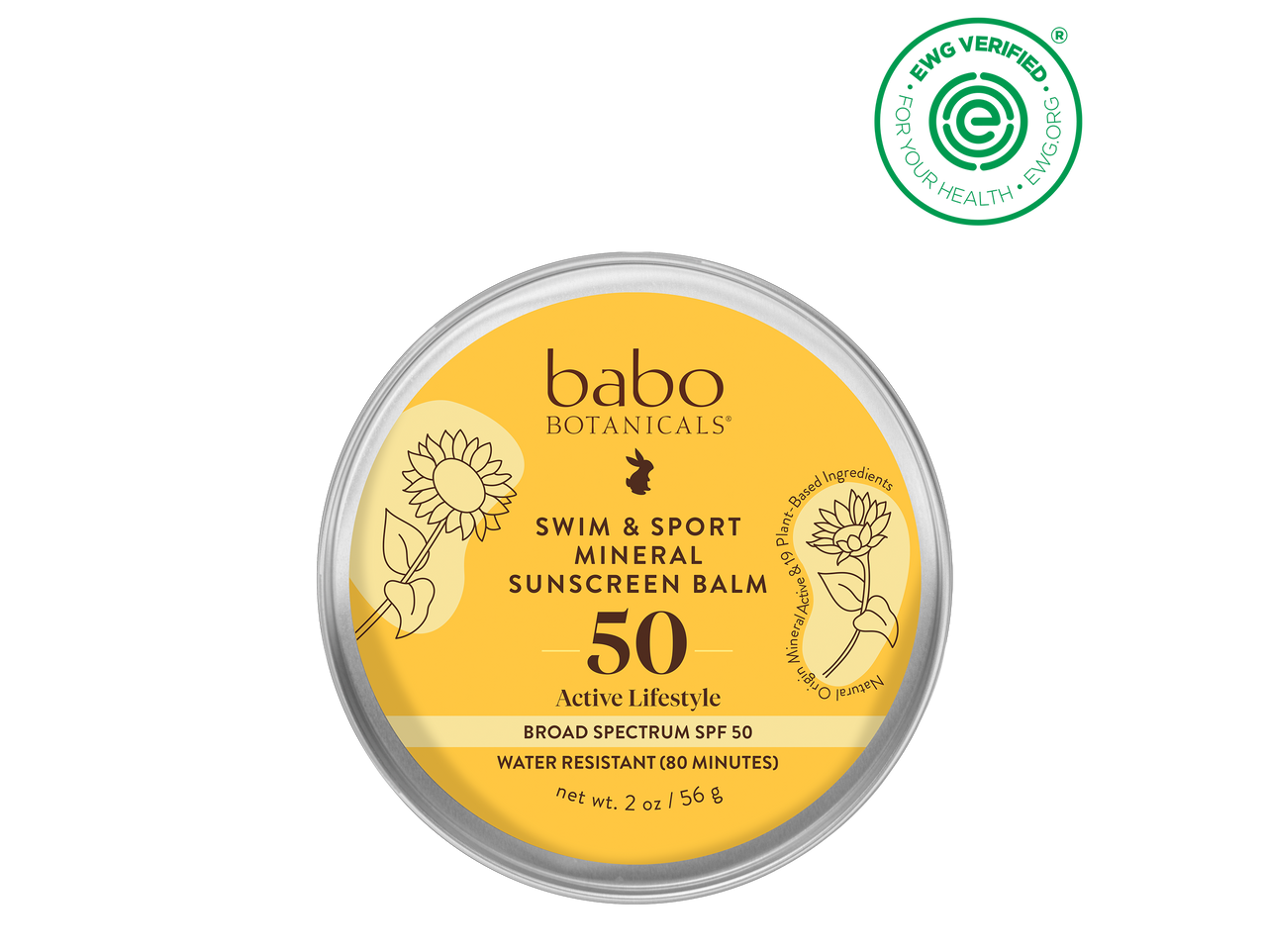 Image 7 of Babo Botanicals Swim & Sport Mineral Sunscreen Balm SPF50