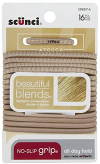 Thumbnail for Image 1 of Default Title for the product Scunci No Damage Elastic Hair Ties Blonde