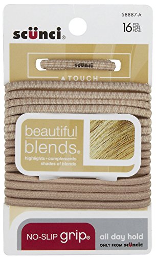 Image 1 of Default Title for the product Scunci No Damage Elastic Hair Ties Blonde