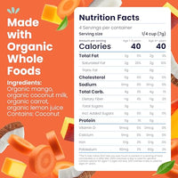 Thumbnail for Image 2 of Amara Smoothie Melts - Mango Carrot - Organic Baby Snacks w/ Fruits & Veggies - Plant Based Yogurt Melts - Healthy Toddler Snack - Activity Book Included - Enjoy From 10+ Mos - 6 Resealable Bags