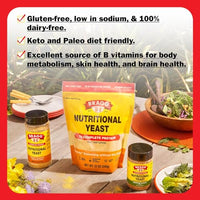 Thumbnail for Image 4 of Bragg Premium Nutritional Yeast Seasoning - Original, 12 Ounce (Pack of 2)