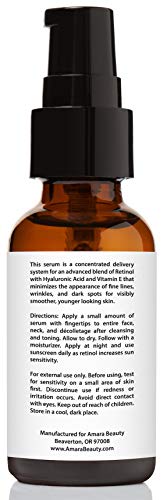 Image 4 of Retinol Serum 2.5% with Hyaluronic Acid & Vitamin E, 1 fl. oz.