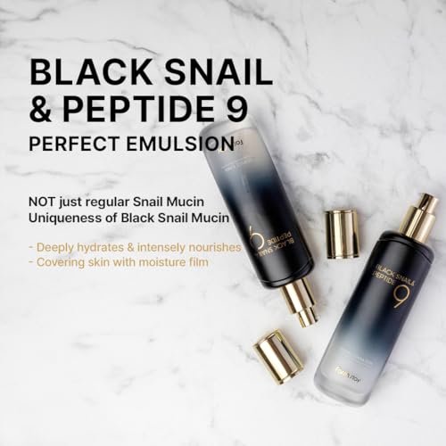 Image 2 of FARMSTAY Black Snail & Peptide 9 Perfect Emulsion 4.05 fl.oz