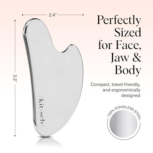 Image 8 of Kitsch Stainless Steel Guasha Tool for Face