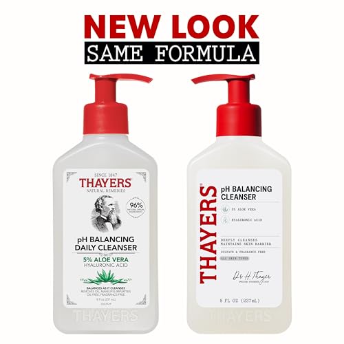 Image 3 of THAYERS pH Balancing Daily Cleanser, Face Wash with Aloe Vera, 8 FL Oz.