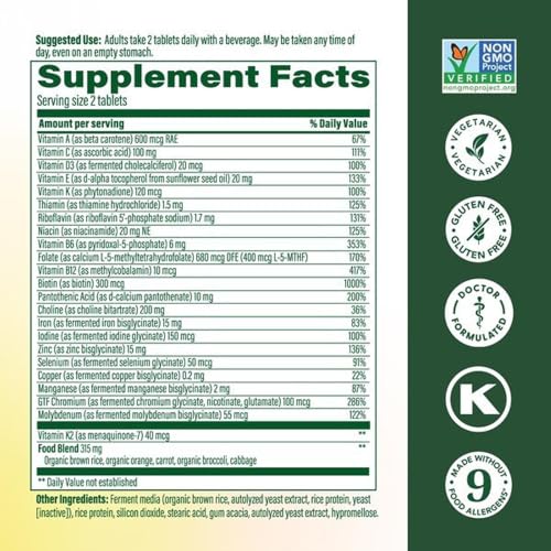 Image 4 of MegaFood Advanced Multivitamin for Women, Doctor Formulated, 60 Tablets
