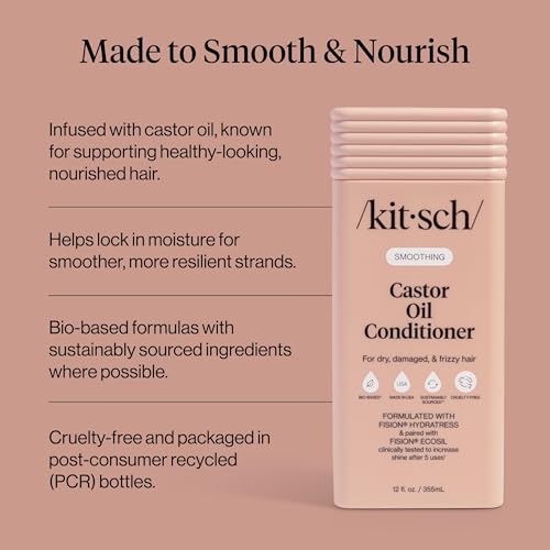 Image 3 of Kitsch Castor Oil Conditioner for Women & Men – 12.3 oz