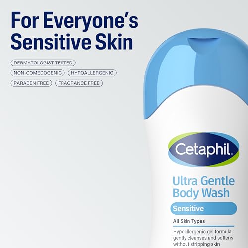 Image 5 of Cetaphil Ultra Gentle Refreshing Body Wash, Hypoallergenic, 16.9oz, 3ct
