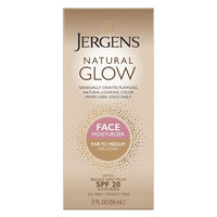 Thumbnail for Image 1 of 2 Fl Oz (Pack of 1) for the product Jergens Natural Glow Face Self Tanner Lotion SPF 20, Fair To Medium, 2 oz