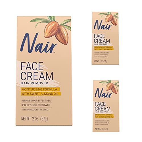 Image 1 of Default Title for the product Nair Moisturizing Face Cream For Upper Lip Chin And Face 2 oz Pack of 3