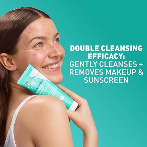 Image 3 of CeraVe Cream-to-Water Makeup Melter, Facial Cleanser for Makeup Removal, 4oz