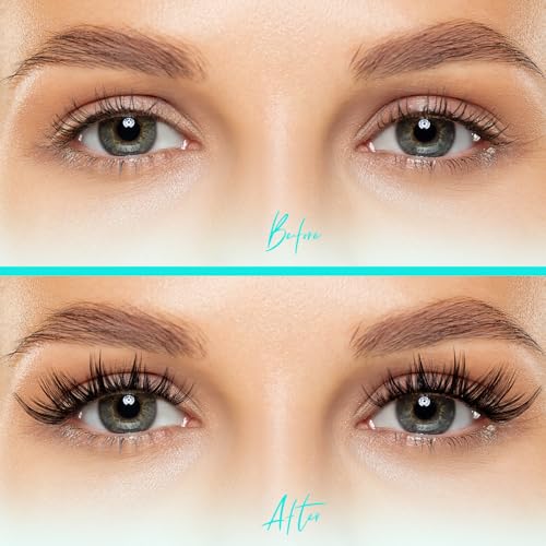 Image 6 of AMZGIRL LASH Lash Clusters D Curl Manga Anime Lashes 10-18mm, Tulip