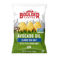 Thumbnail for Image 1 of 5.25 Ounce (Pack of 1) for the product Boulder Canyon Avocado Oil Sea Salt Potato Chips, 5.25 oz Bag