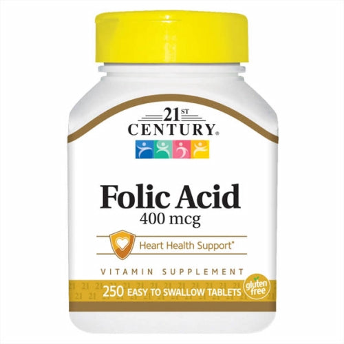 21st Century Folic Acid 400 mcg 250 Tabs