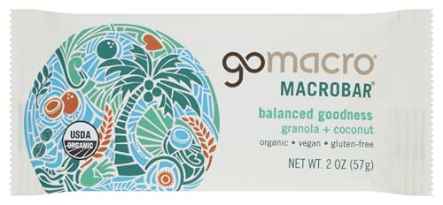 Image 1 of Default Title for the product GoMacro MacroBar Organic Vegan Snack Bars - Granola  Coconut (2.3 Ounce Bars, 12 Count)