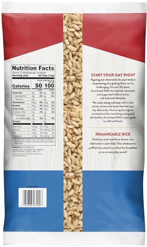 Image 2 of Arrowhead Mills Puffed Rice Cereal, 6 oz Bag (Pack of 6)