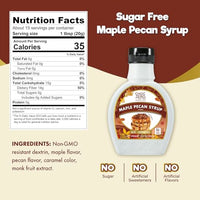 Thumbnail for Image 2 of ChocZero Sugar Free Maple Pecan Syrup, 10.5 oz Bottle