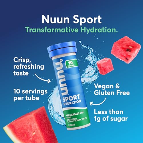 Image 2 of Nuun Sport Electrolyte Tablets Watermelon, GF & Vegan, 4 Pack
