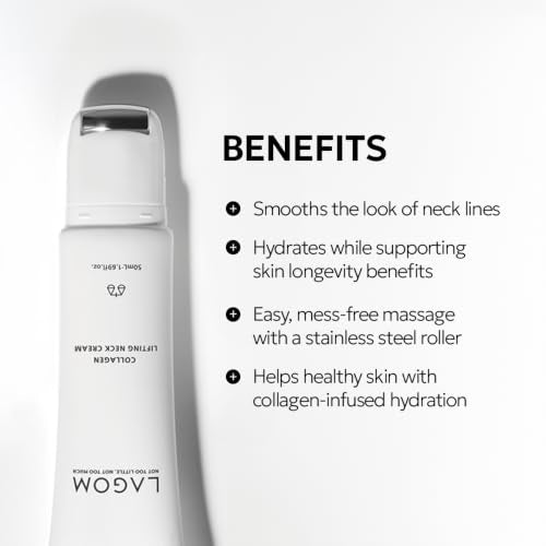 Image 3 of LAGOM Collagen Lifting Neck Cream with Massage Roller 1.69 Fl Oz