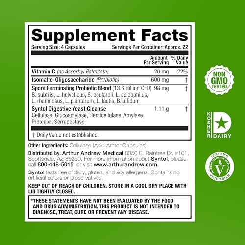 Image 4 of Arthur Andrew Medical Syntol AMD Probiotic Multi-Enzyme