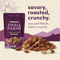 Thumbnail for Image 4 of GOODSAM Organic Roasted & Salted Almonds 1.25lbs (2x10z Bags)